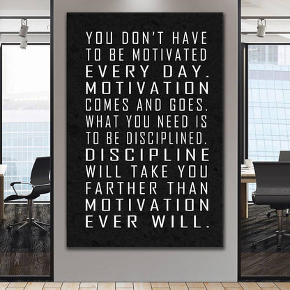 MOTIVATIONAL WALL ART, Inspirational Poster Print, Entrepreneur Quotes Print, Office Canvas, Never Be Ordinary Art, Motivate Quotes Print