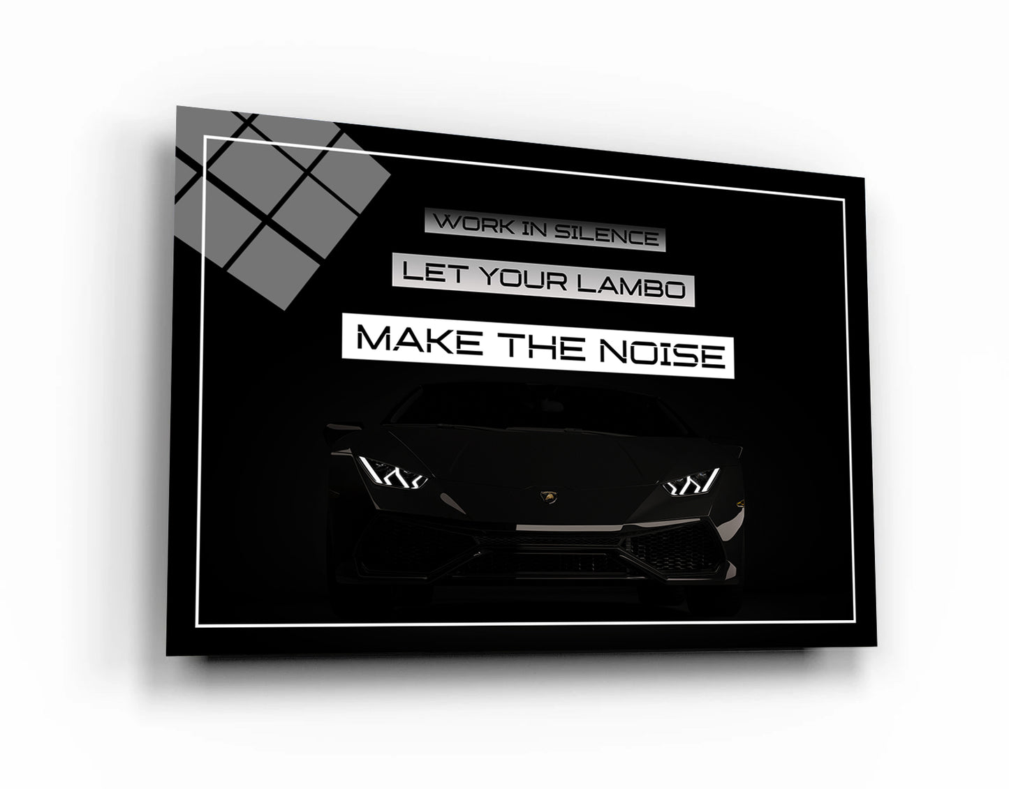 Lamborghini Motivational Wall Art Canvas Print Office Decor Entrepreneur Motivation Lambo Dreams Inspirational Wall Sign Sport Car Art