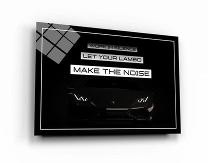 Lamborghini Motivational Wall Art Canvas Print Office Decor Entrepreneur Motivation Lambo Dreams Inspirational Wall Sign Sport Car Art