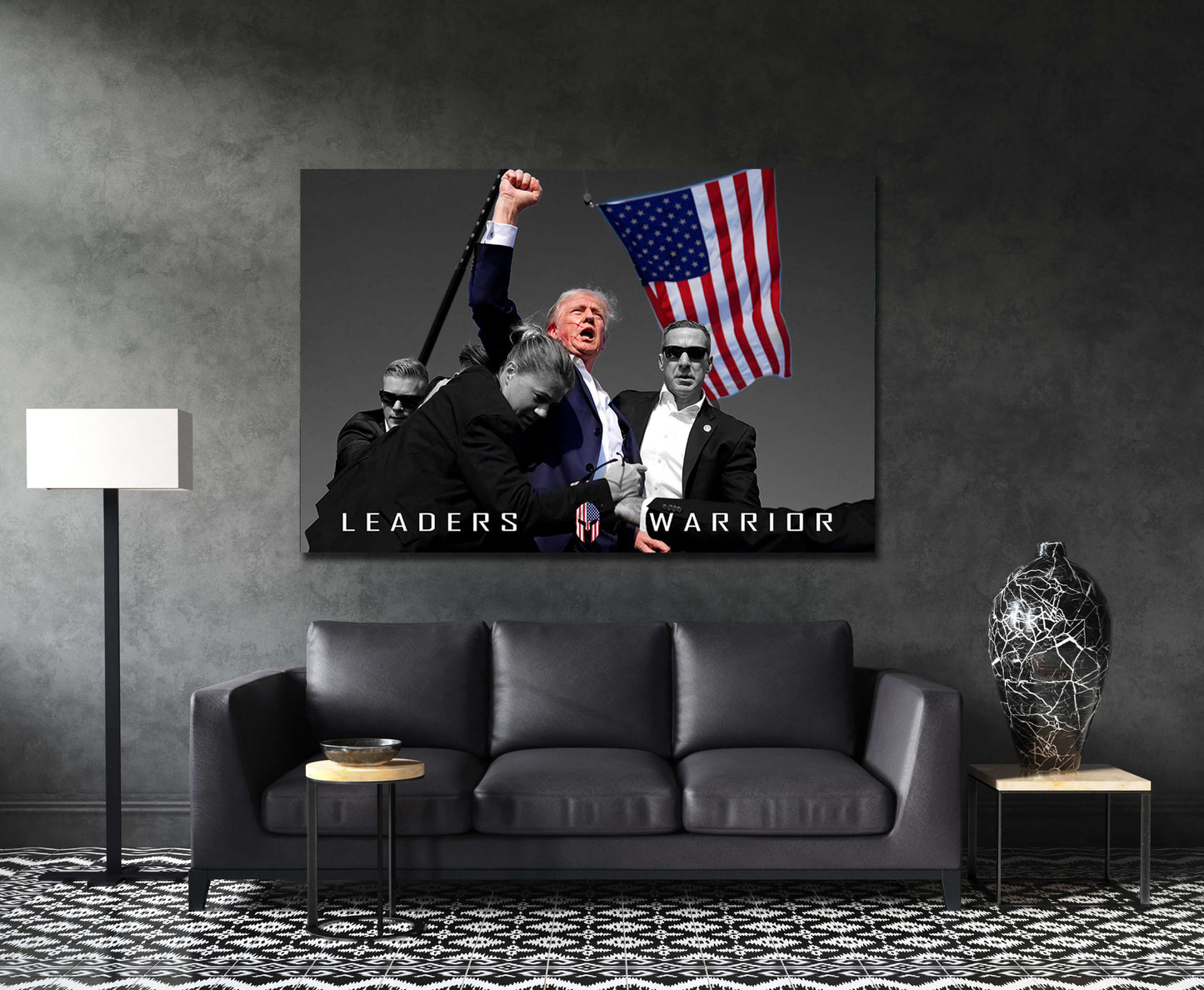 DONALD TRUMP FIST Wall art, Pennsylvania rally canvas, Leaders Warrior, Liberals 47 Usa President Poster, Make America Great Again Print