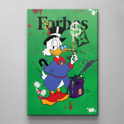 Stunning Scrooge McDuck Art Collection - Handcrafted in USA with Acrylic Metal Canvas - Various Sizes for Home or Office Decor