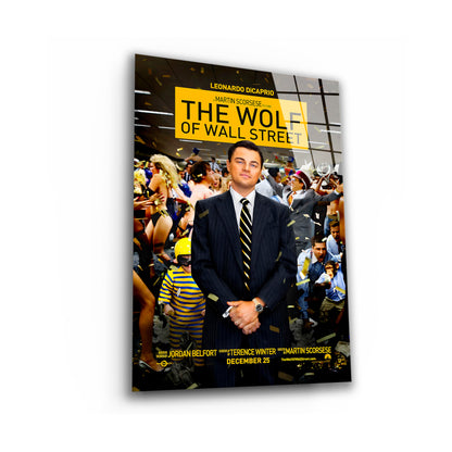 "The Wolf of Wall Street" Leonardo Dicaprio Motivational Canvas Print - Iconic Movie Entrepreneur Inspirational Wall Art Poster, Jordan Belfort Decor for Home Office Gym Dorm Man Cave