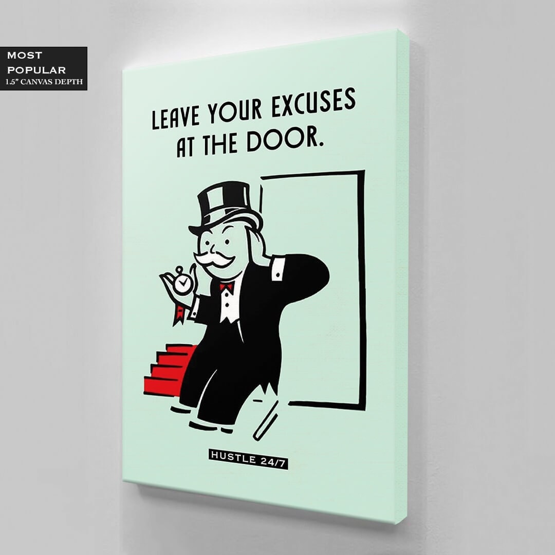 ALEC MONOPOLY Canvas Print - Motivational Pop Art for Entrepreneurs and Hustlers - Live Your Best Life with this 5 am Club Poster