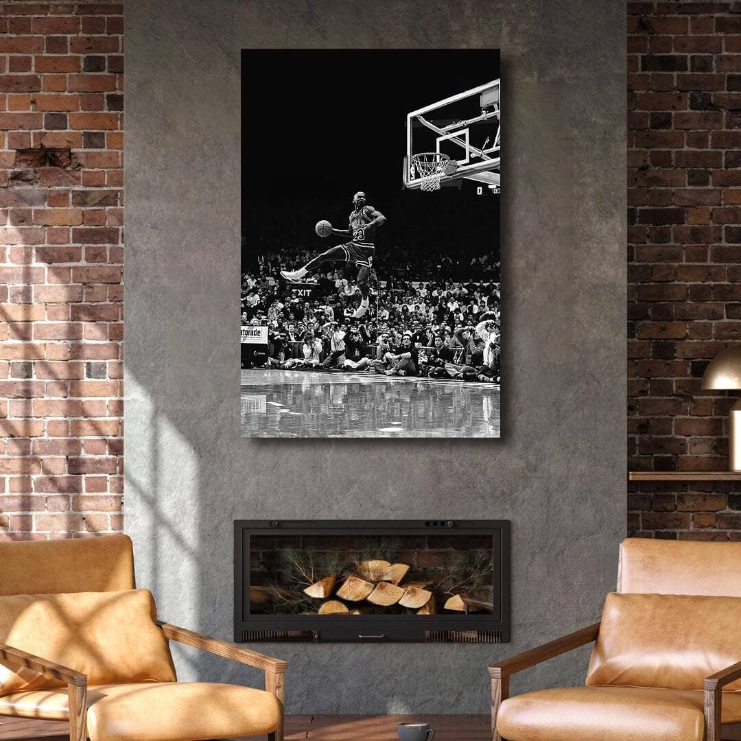 Frozen In Tine Michael Jordan Wall Art, Jordan 23 Chicago Bulls Poster, Wall Art, Mike Basketball Goat Canvas