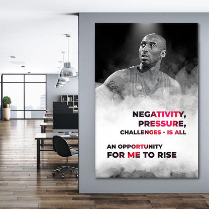 Mamba Mentality Kobe Bryant GOAT Poster - Basketball Room Office Wall Decor - Minimalist Print of the Best Player of All Time