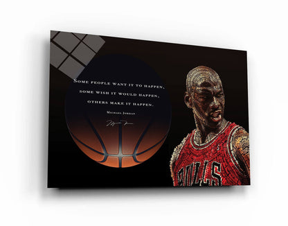 Michael Jordan Basketball Ball Wall Art, Jordan 23 Chicago Bulls Poster, Wall Art, Mike Basketball Goat Canvas