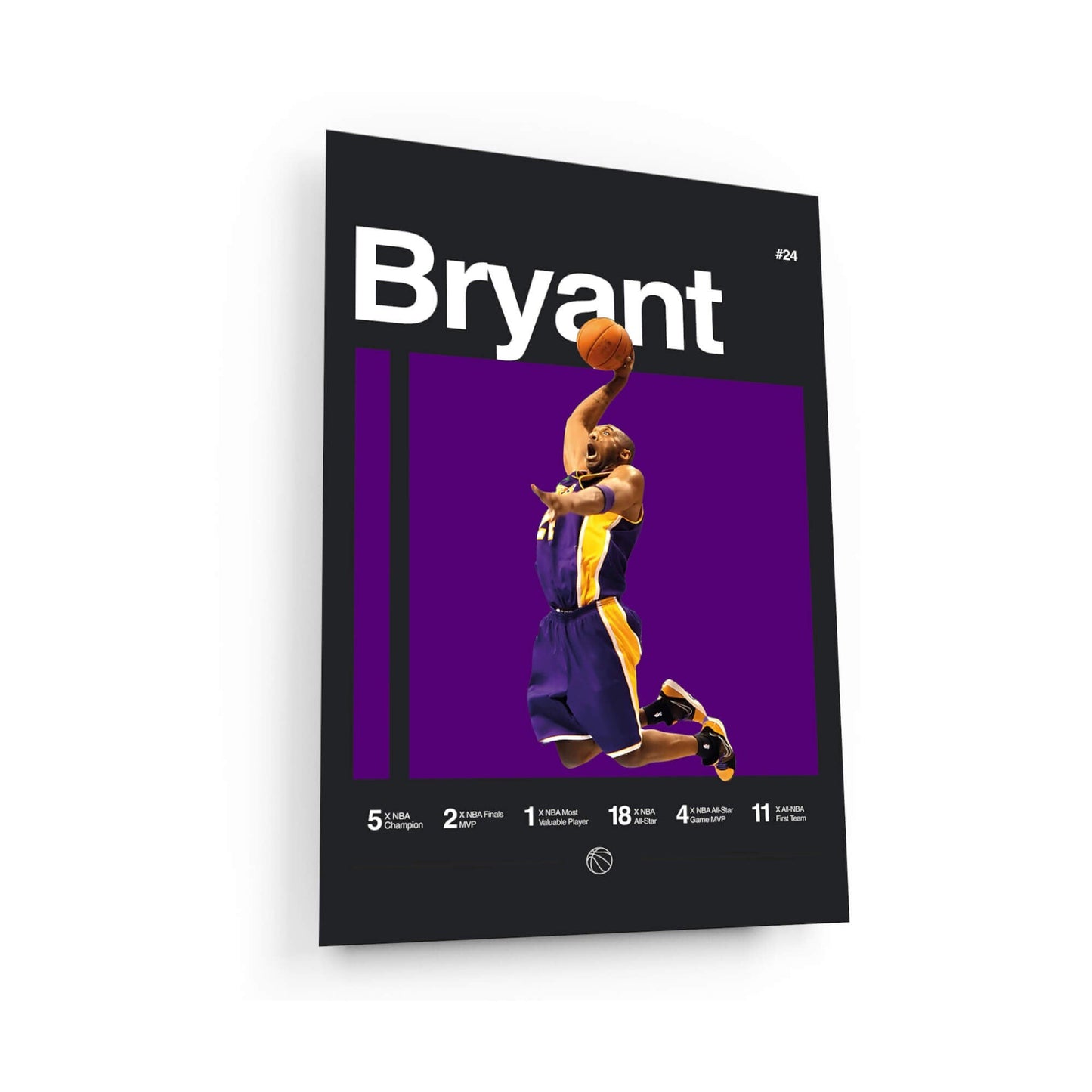 Kobe Bryant Mamba Mentality Framed Canvas Art - Inspirational Wall Decor Gym - Motivational Sports Quotes - Never Give Up - Limited Print