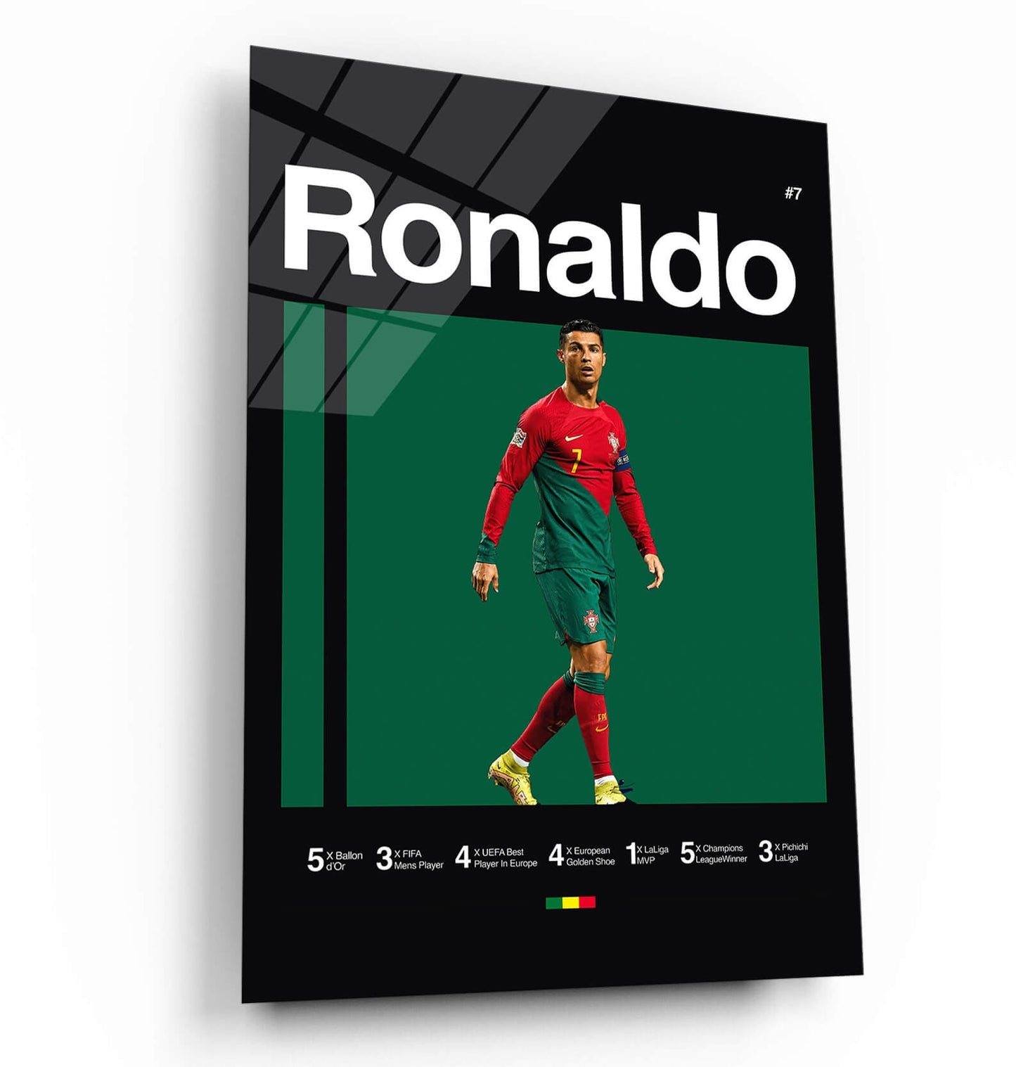 Cristiano Ronaldo Poster, World Cup Art, Portugal, Soccer Poster, Minimalist, Mid-Century Modern, Office Wall Art, Bedroom Art, Gift