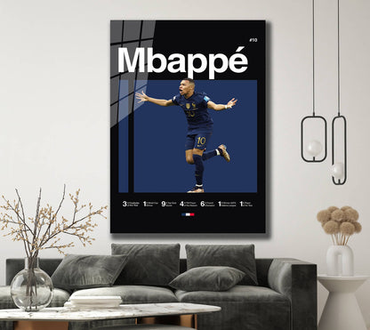 Kylian Mbappe Poster, World Cup Art, France Football, Soccer Poster, Minimalist, Mid Century Modern, Office Wall Art, Bedroom Art