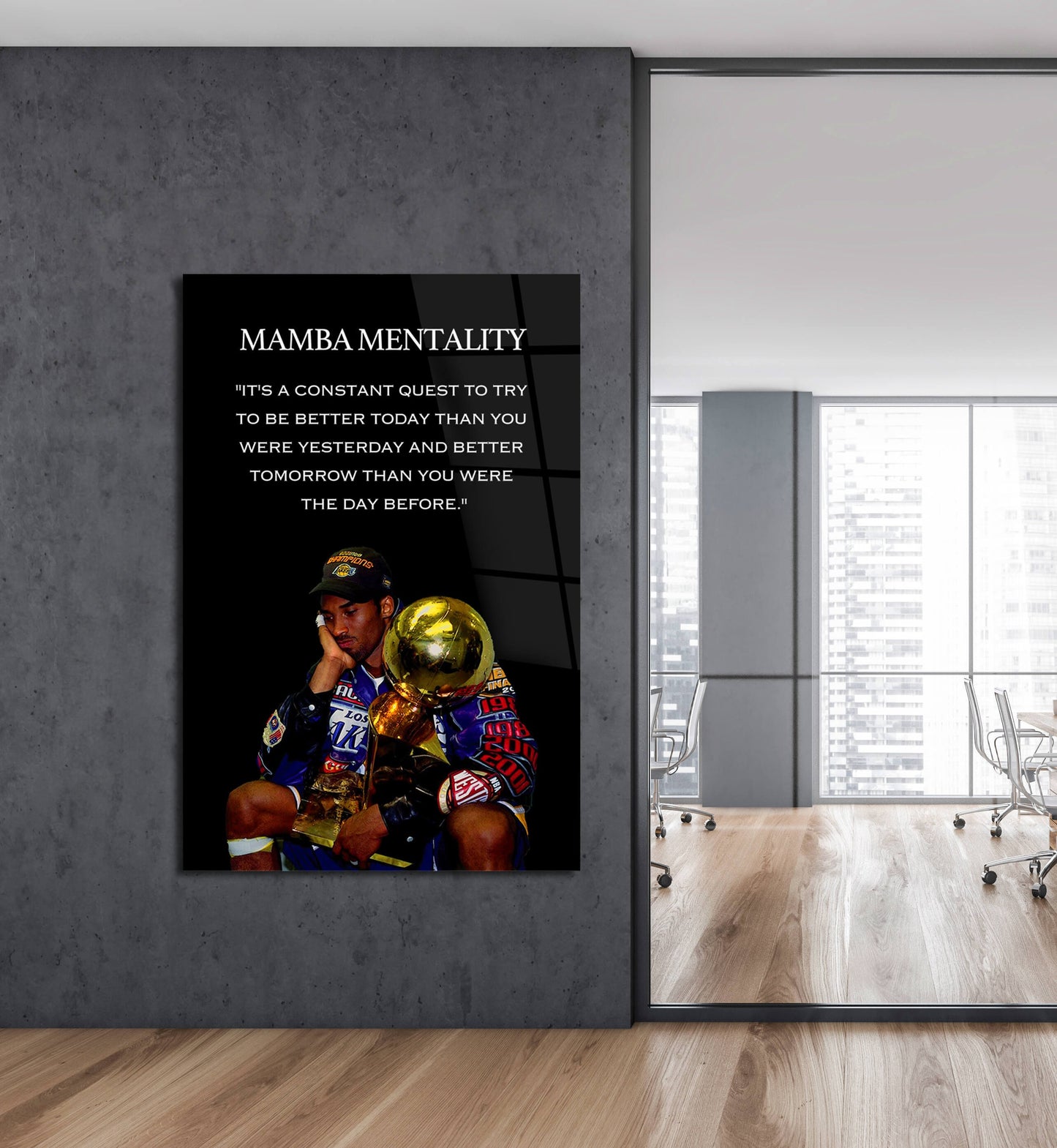 Mamba Mentality Motivation Quotes Canvas, Kobe Mentality Print, Basketball Legend Player Poster, Basketball Gift, Mindset Print, Quote