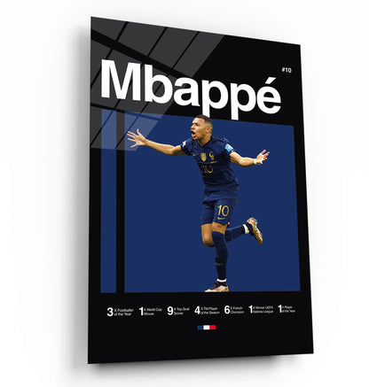 Kylian Mbappe Poster, World Cup Art, France Football, Soccer Poster, Minimalist, Mid Century Modern, Office Wall Art, Bedroom Art