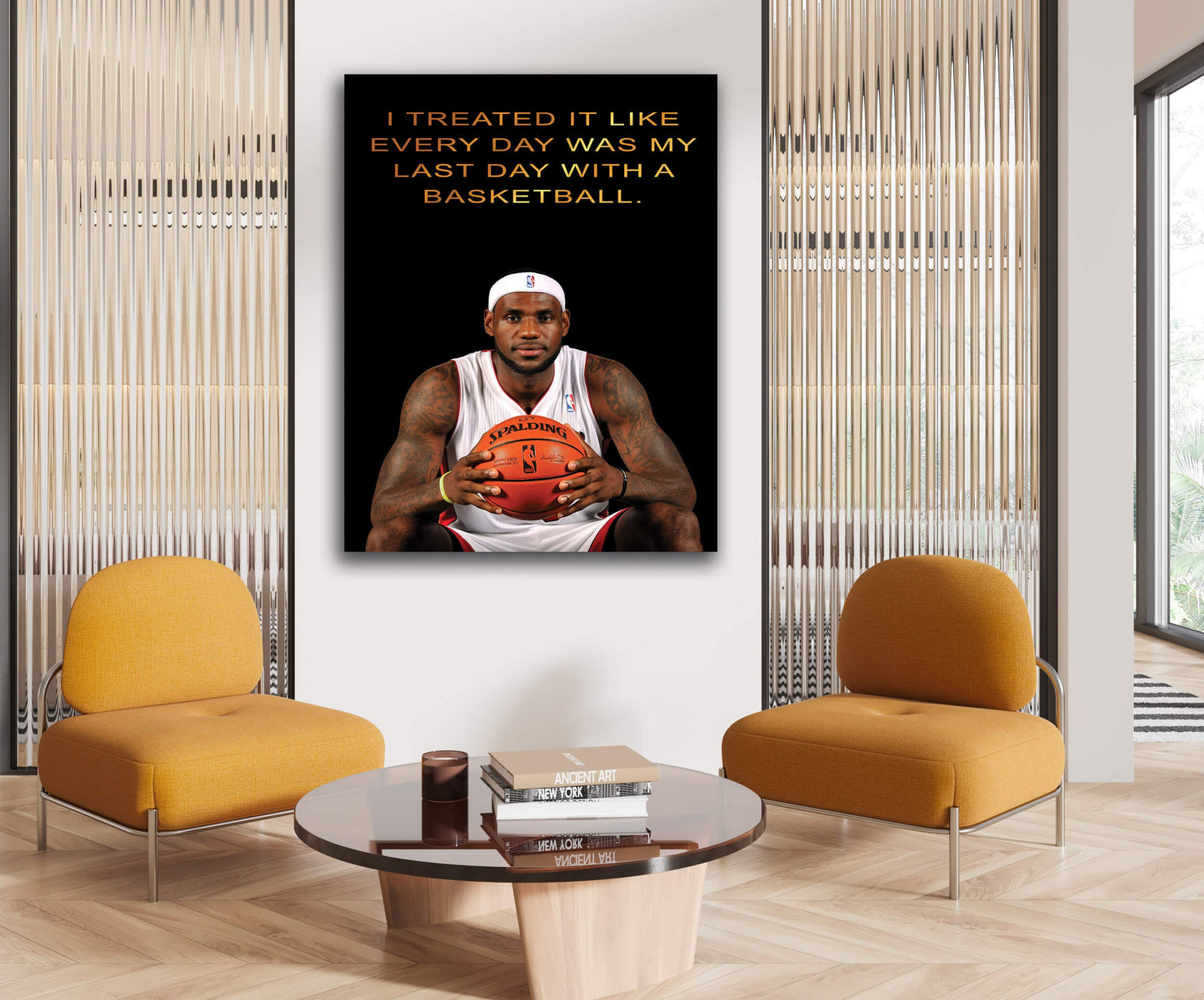 MY LAST DAY LeBron James Poster, Record Breaking Shot" Gallery Canvas Wrap, Los Angeles Lakers, Man Cave, Kids Room, Game Room, Bar