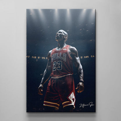 Michael Jordan Wall Art, Jordan 23 Chicago Bulls Poster, Three Peat Wall Art, Mike Basketball Goat Canvas