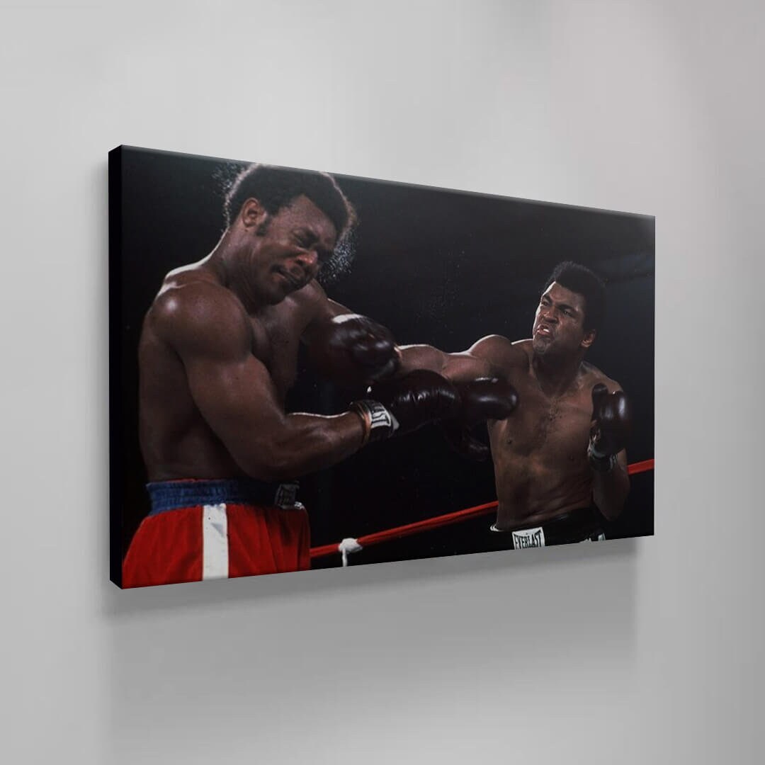 MUHAMMAD ALI - KNOCKOUT Motivational Canvas Art Boxing Quote Inspirational Wall Art Framed Canvas Poster Print Home/Office Champion Quote