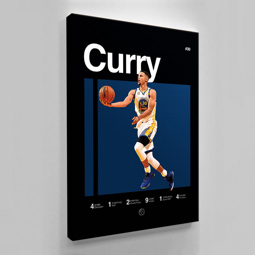 Stephen Curry Winning Shot Canvas or Poster - Iconic Golden State Warriors Fan Gift - Basketball Wall Art - Boys Dorm Decor - Office Decor