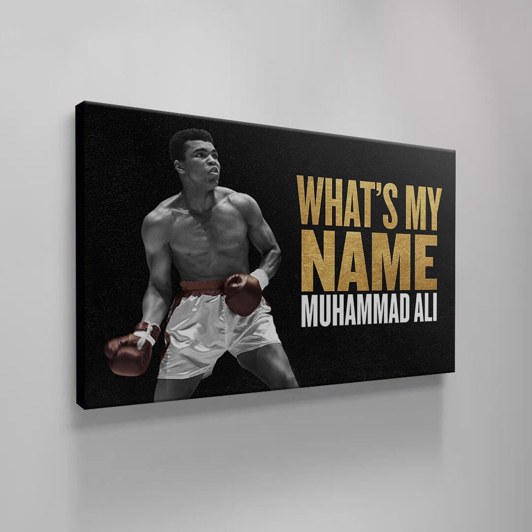 Muhammad Ali Wall Art Motivational CONFIDENCE Quote Landscape Canvas Modern Office Decor COMPETITION Entrepreneur Poster Encouragement