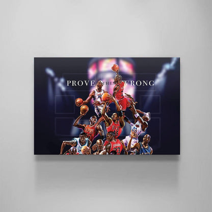 Prove Them Wrong CREED Inspirational Boxing Legend Wall Art - Handcrafted in USA - Acrylic and Canvas Art - Available in Various Sizes