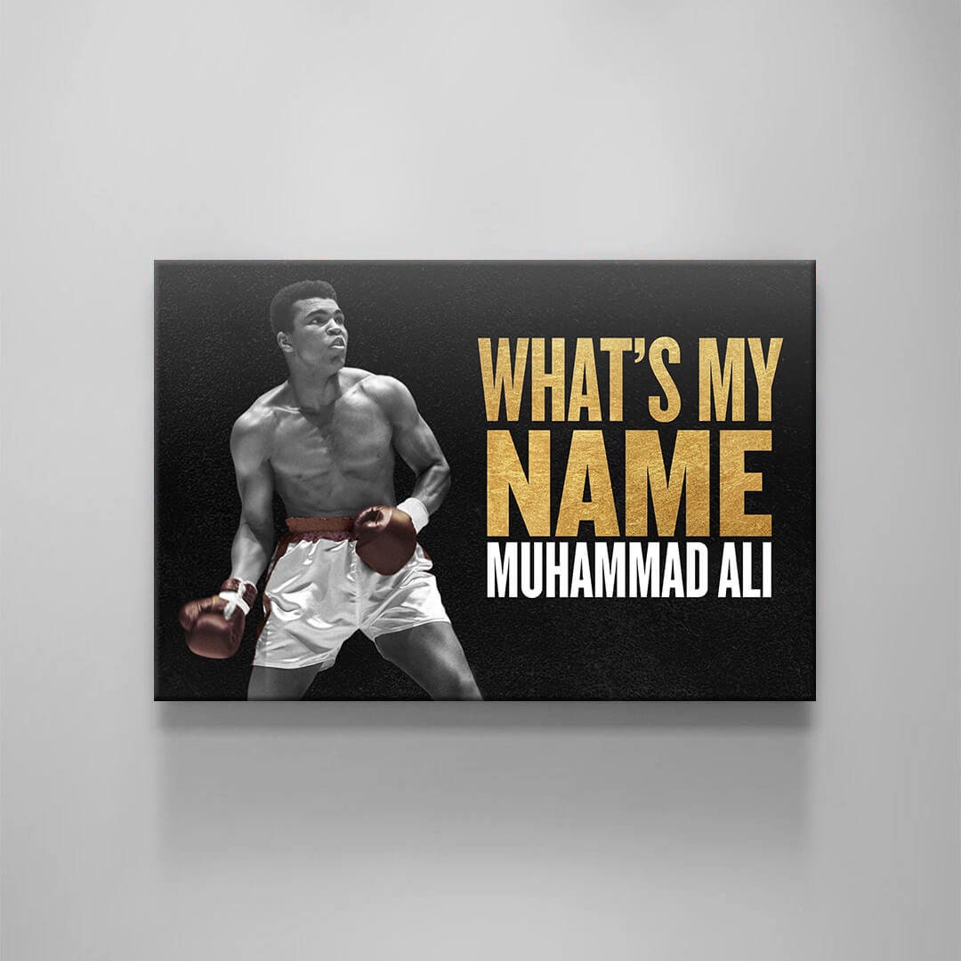 Muhammad Ali Wall Art Motivational CONFIDENCE Quote Landscape Canvas Modern Office Decor COMPETITION Entrepreneur Poster Encouragement