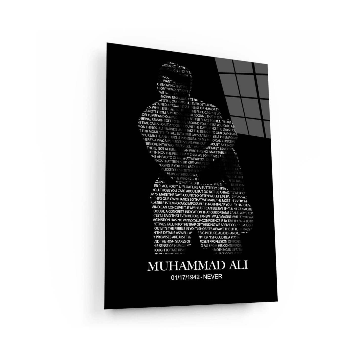 MUHAMMAD ALI The Greatest of All Time Motivational Canvas Art Boxing Quote Inspirational Wall Art Canvas Print Home/Office Champion Quote