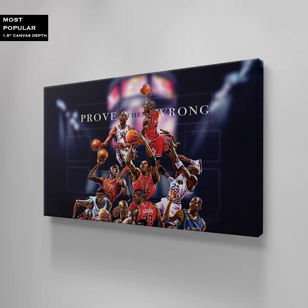 Prove Them Wrong CREED Inspirational Boxing Legend Wall Art - Handcrafted in USA - Acrylic and Canvas Art - Available in Various Sizes