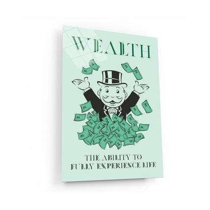 Alec Monopoly Canvas - Wealth  Life Inspiration Poster Art for Living Room or Office Decor - Motivational Wall Art