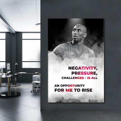 Mamba Mentality Kobe Bryant GOAT Poster - Basketball Room Office Wall Decor - Minimalist Print of the Best Player of All Time