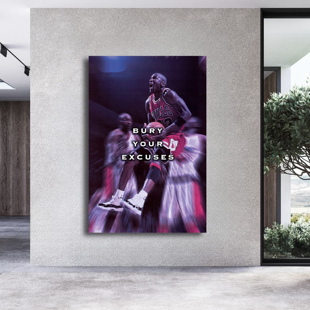 Michael Jordan Wall Art, Jordan 23 Chicago Bulls Poster, Three Peat Wall Art, Mike Basketball Goat Canvas