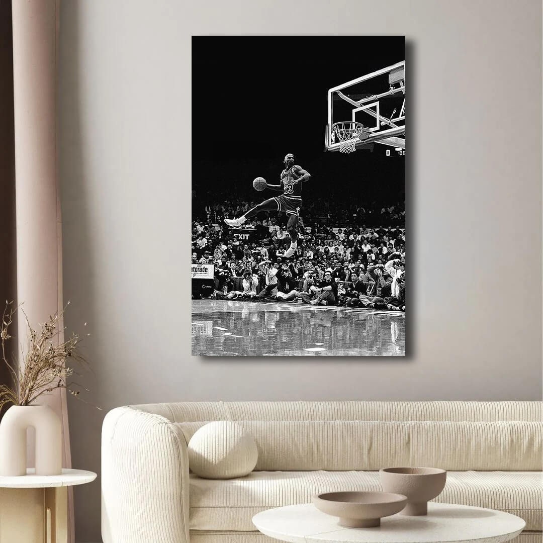 Frozen In Tine Michael Jordan Wall Art, Jordan 23 Chicago Bulls Poster, Wall Art, Mike Basketball Goat Canvas