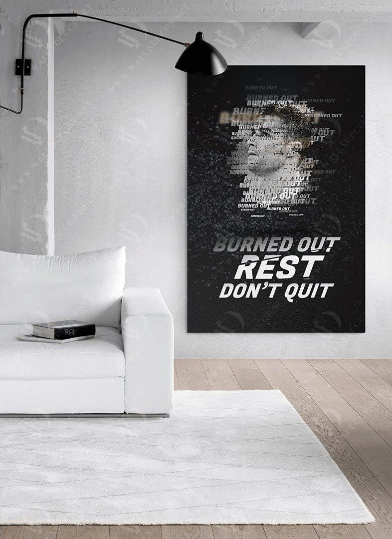 Never Quit Christiano Ronaldo Football Legends Canvas, Soccer Player Poster, Football Wall Art, Sport Home Decor, World Cup 2022 Iconic Art