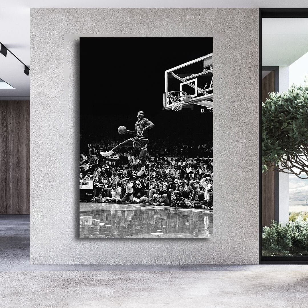 Frozen In Tine Michael Jordan Wall Art, Jordan 23 Chicago Bulls Poster, Wall Art, Mike Basketball Goat Canvas