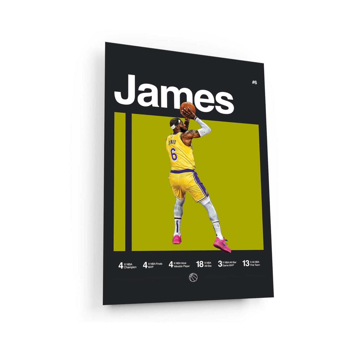 James, Poster, NBA GOATS Print, Basketball Star Bedroom Poster, Basketball, Minimalist, Office Wall Art