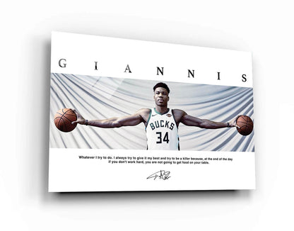 Giannis Antetokounmpo Wings Poster, Milwaukee Bucks Poster, Minimalist, Mid-Century Modern, NBA Poster, Office Wall Art, Bedroom Art