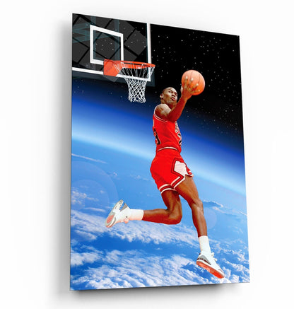 Michael Jordan Zero Gravity Basketball Ball Wall Art, Jordan 23 Chicago Bulls Poster, Wall Art, Mike Basketball Goat Canvas