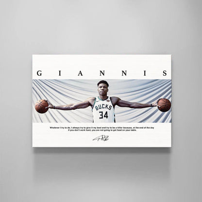 Giannis Antetokounmpo Wings Poster, Milwaukee Bucks Poster, Minimalist, Mid-Century Modern, NBA Poster, Office Wall Art, Bedroom Art