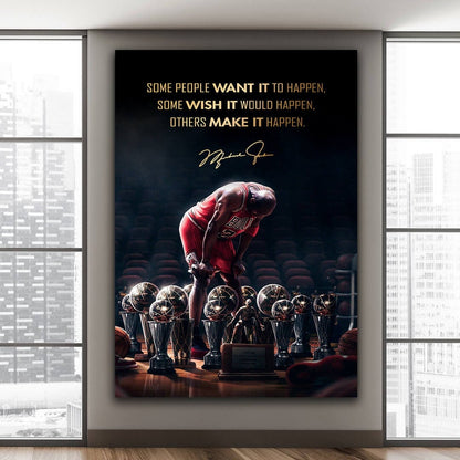 GOAT Michael Jordan Basketball Ball Wall Art, Jordan 23 Chicago Bulls Poster, Wall Art, Mike Basketball Goat Canvas