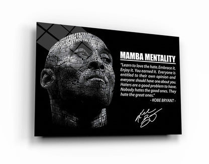 Mentality Motivation Quotes Canvas, Kobe Mentality Print, Basketball Legend Player Poster, Basketball Gift, Mindset Print, Mamba Quote