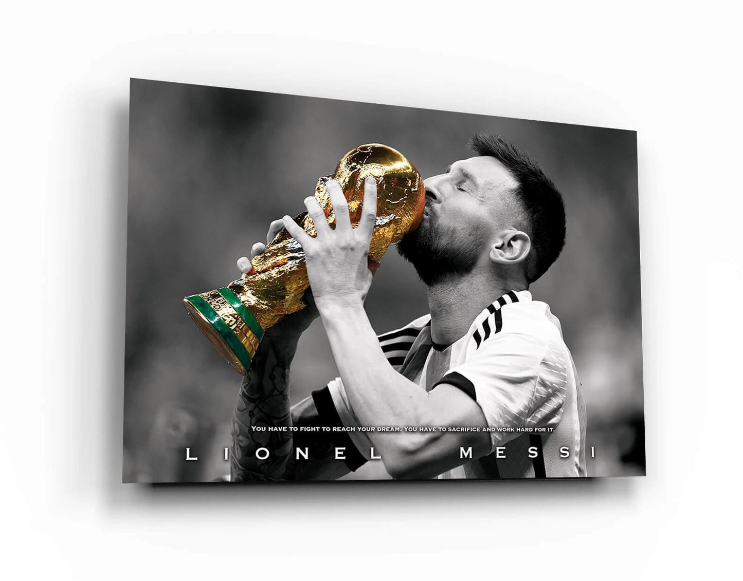 LIONEL MESSI Canvas, World Cup 2022 Poster, Argentina Football Legend, Soccer Player Poster, Soccer Gift, Sport Decor, Messi Qoute Print