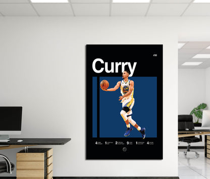 Stephen Curry Winning Shot Canvas or Poster - Iconic Golden State Warriors Fan Gift - Basketball Wall Art - Boys Dorm Decor - Office Decor