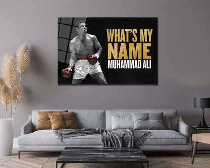 Muhammad Ali Wall Art Motivational CONFIDENCE Quote Landscape Canvas Modern Office Decor COMPETITION Entrepreneur Poster Encouragement