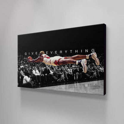 DENNIS RODMAN BASKETBAL Player Of All The Time Motivational Wall Art, Super Star Inspirational Poster, Basketball Fans Canvas, Sport Room