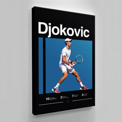 Novak Djokovic Poster, Tennis Print, Minimalist, Mid-Century Modern, Tennis Fans, Sports Office Wall Art, Sports Bedroom