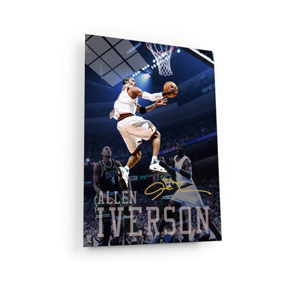 Allen Iverson basketball player art inspirational poster, motivational art basketball shot poster