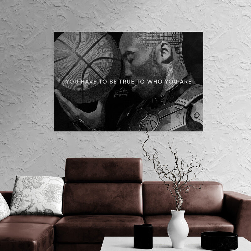 Kobe Bryant Legends Are Forever Wal Art Heroes Come and Go Quote Canvas Black Tribute Motivation Poster Mamba Mentality