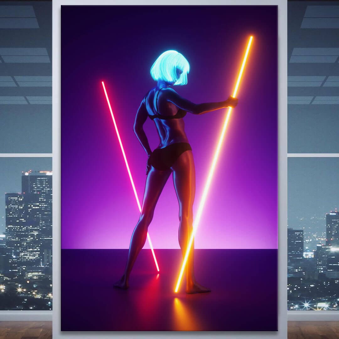 BLM Neon Woman