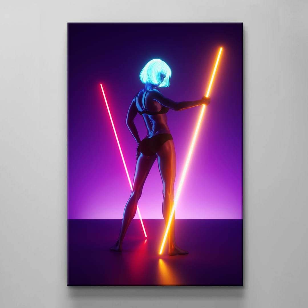 BLM Neon Woman