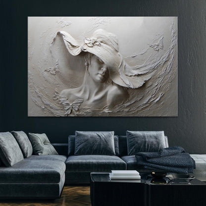 Woman Sculpture Canvas