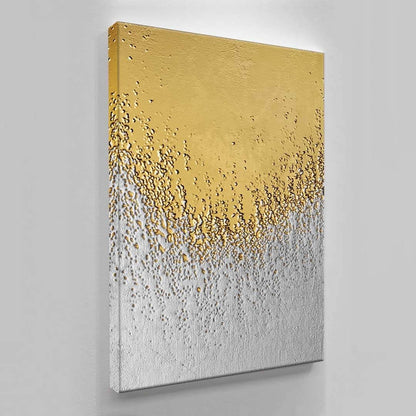 Gold White Abstract