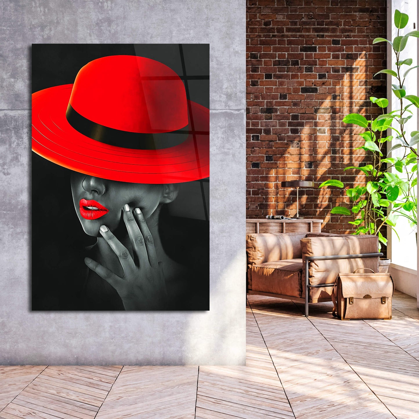 Woman In Red Hat