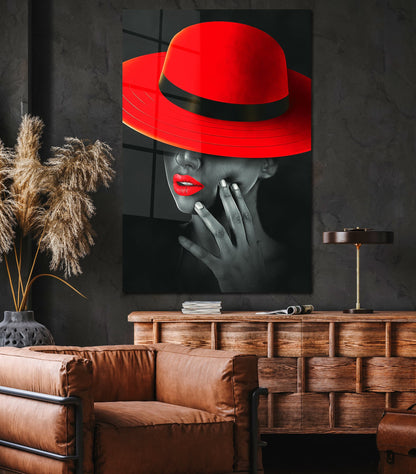 Woman In Red Hat