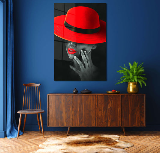 Woman In Red Hat